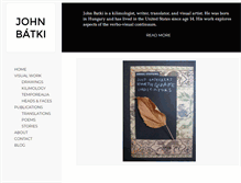 Tablet Screenshot of johnbatki.com